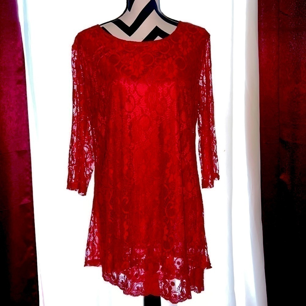 ADORN Lace Dress~Tunic Size Large NWT